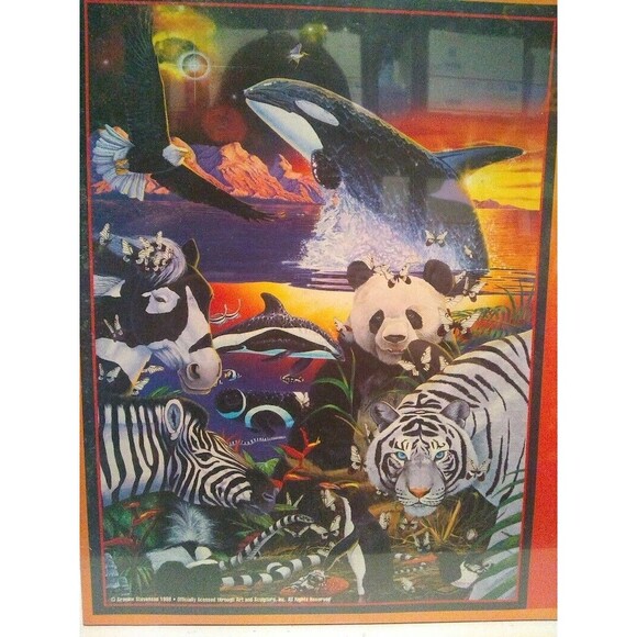 Sunsout Ebony And Ivory Graeme Stevenson 1500 Pc Puzzle Animals 24"x33" #6568020 - Picture 3 of 4